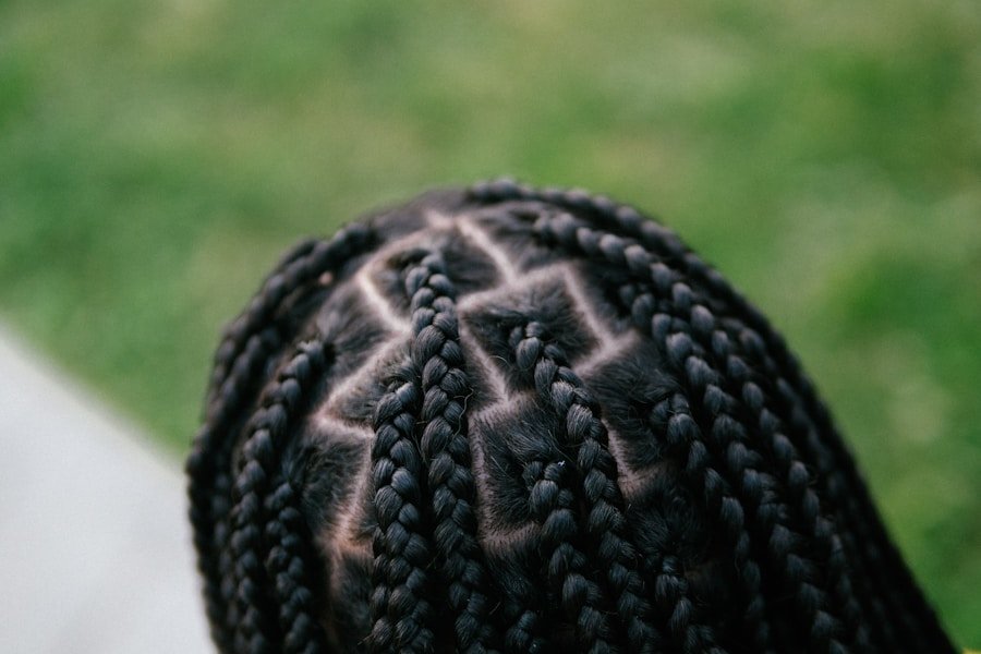 Beautiful box braids styled at Mariame Hair Braiding in Minneapolis.